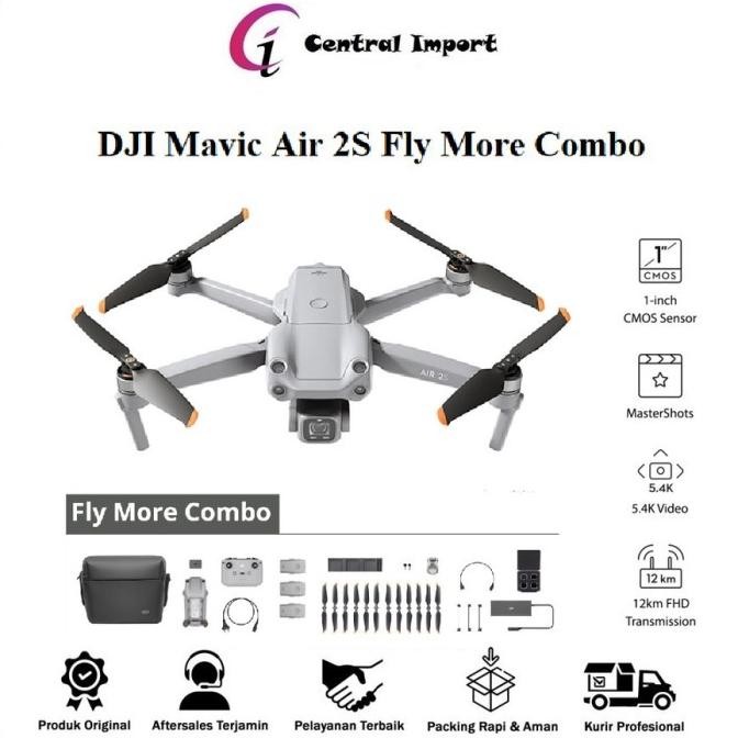 Sale Dji Mavic Air 2S Fly More Combo 5.4K Video 20Mp-Drone Dji Mavic Air 2S