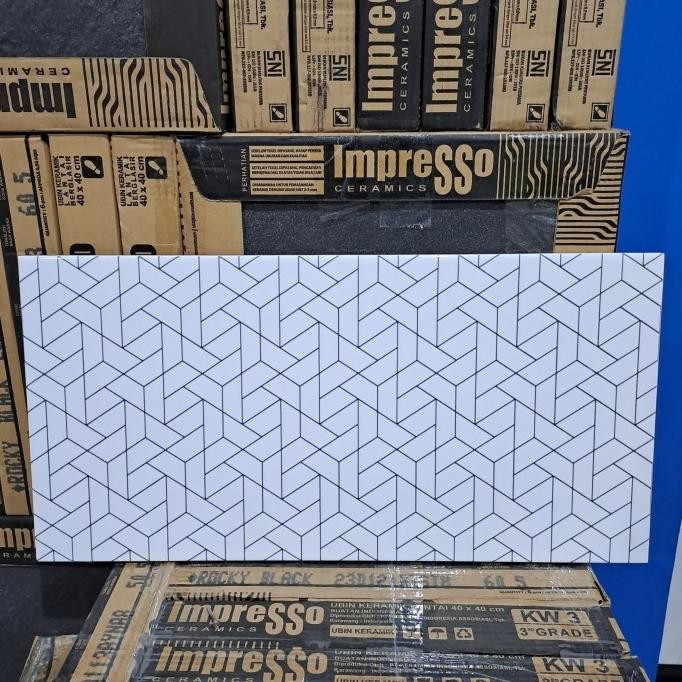 keramik dinding kamar mandi / dinding dapur 30x60 ENZO BIANCO