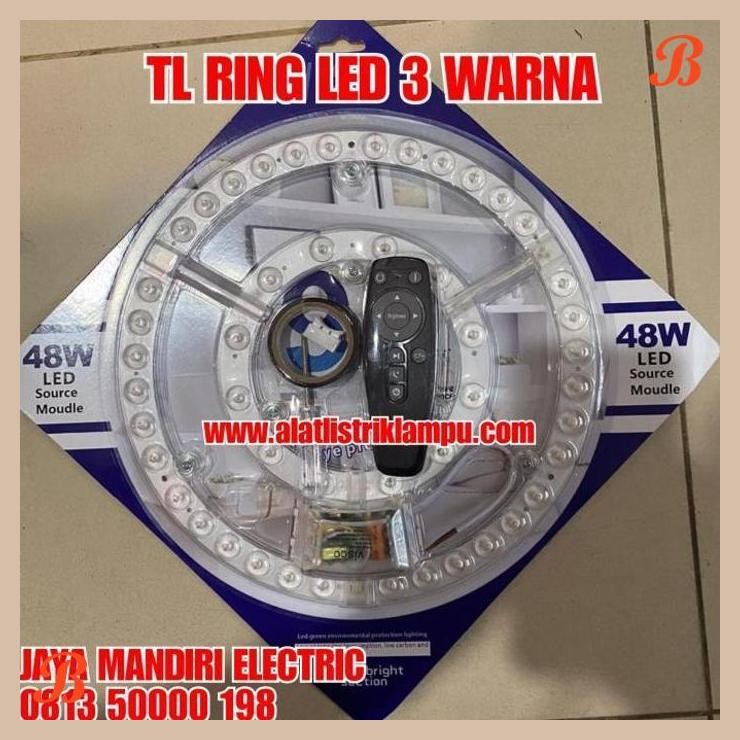 [JME] LED RING LAMP 48WATT 3 COLORS LAMPU LED RING LED 3 WARNA SUPER BRIGHT
