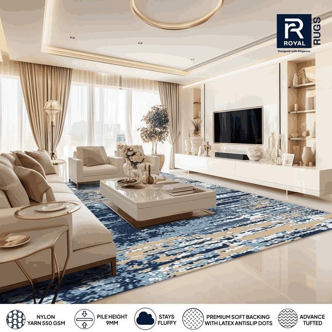 Karpet Premium Jumbo BESPOKE ABSTRACT 300x400 cm Carpet Bulu Permadani Tebal Karpet Lantai Ruang