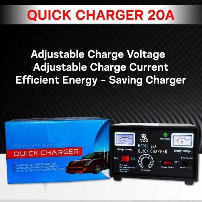 Voz Charger Aki 20A | Charger Aki Mobil | Charger Aki Kering