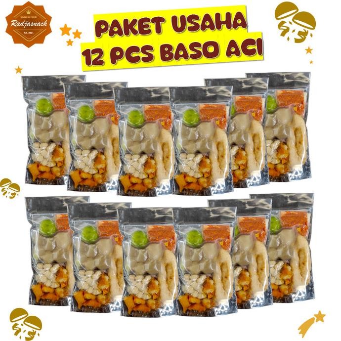 

BASO ACI 12 BUNGKUS RADJASNACK MAKANAN INSTAN SUPER MURAH Food nUg