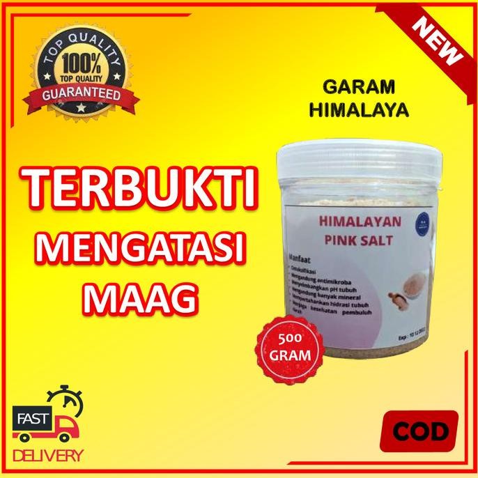 

Garam Himalaya Asli Original Himalayan Pink Salt Organik Himsalt 500gr nUg
