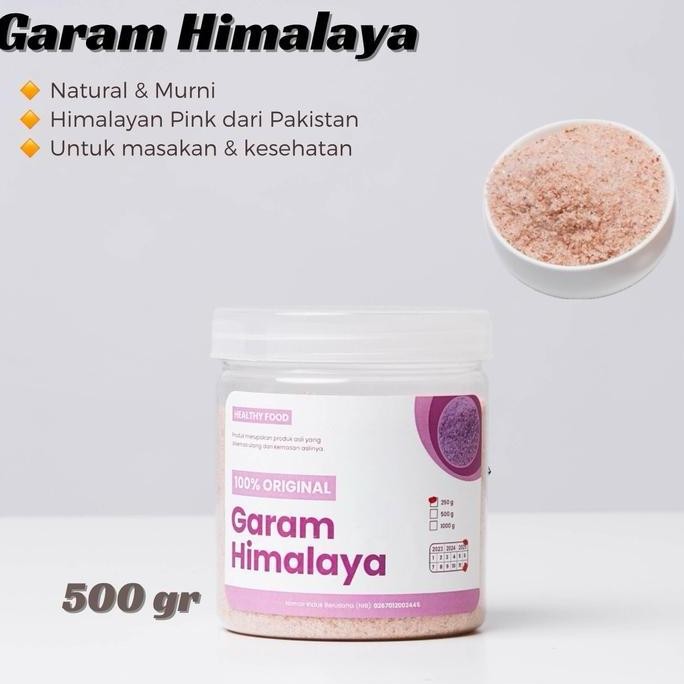

GARAM HIMALAYA PINK PAKISTAN 500gr himalayan salt natural asli pakistan halus ping organik nUg