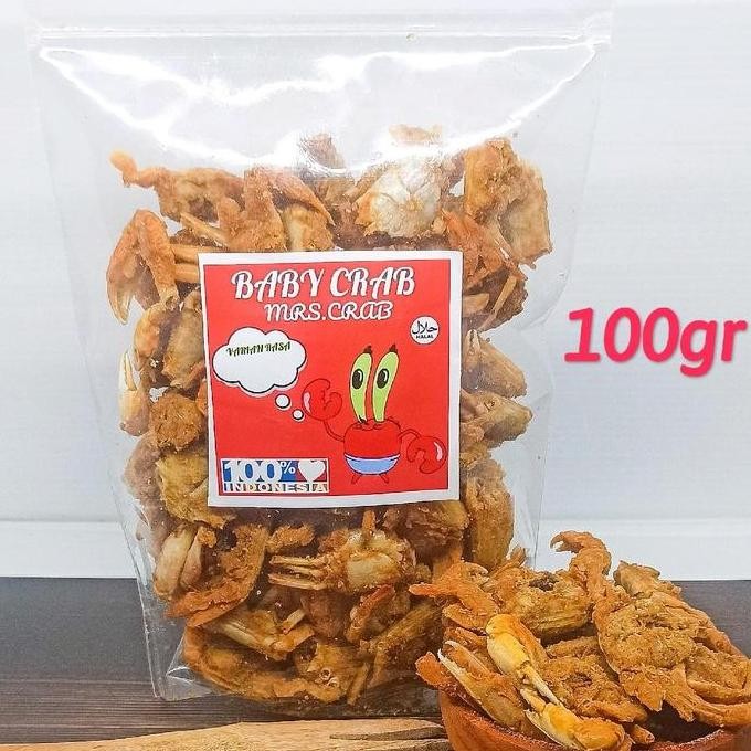 

Baby crab Krispy Pedas Chili Oil Daun Jeruk 100gr cemilan renyah gurih keriuk Asin Bawang Bbq Pedas Balado Food Kepiting Bayi Jagung Manis Sapi Snacks Crispy Keripik nUg