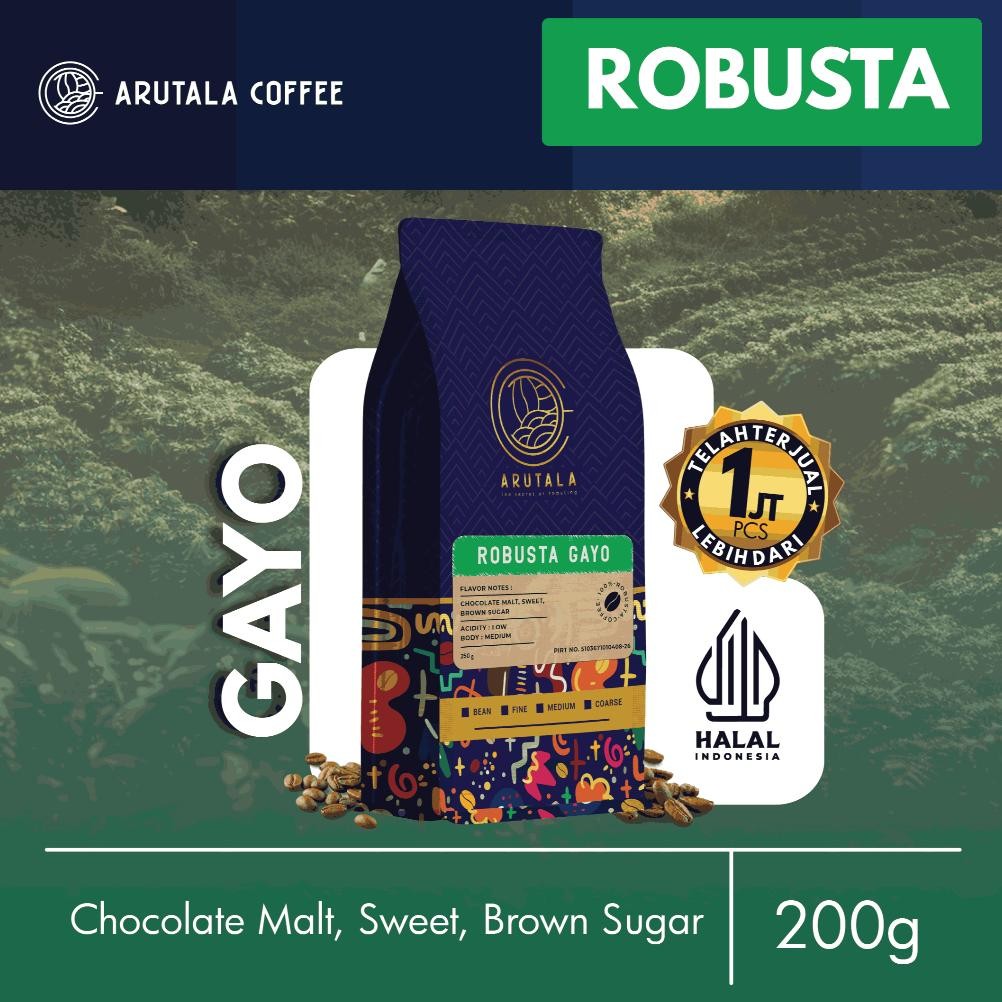 

ARUTALA Kopi Robusta Gayo Coffee 200 gram
