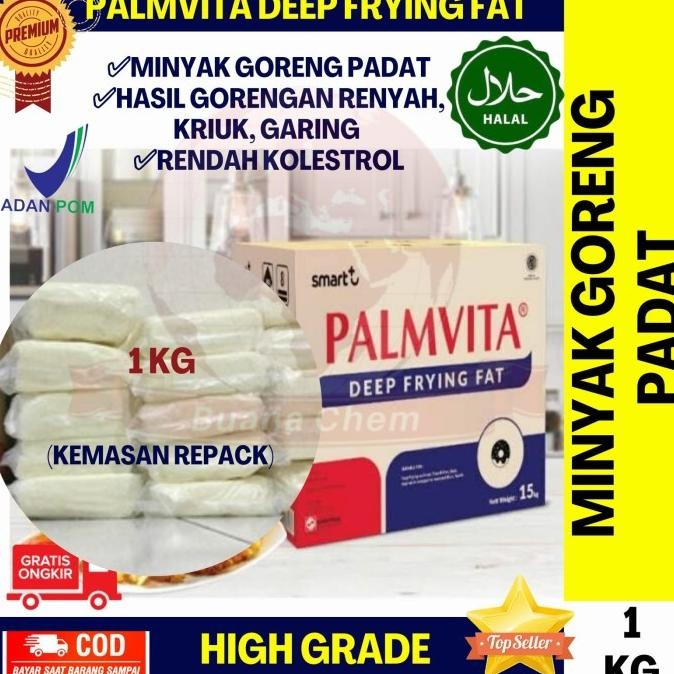 

Minyak Goreng Padat 1 KG repack / PALMVITA Deep Frying Fat nUg