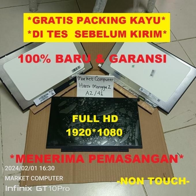 Layar Led Lcd Lenovo Thinkbook 14 Iil G2 Are G3 Alc 14-Iil 14G2Are Fhd New Stok