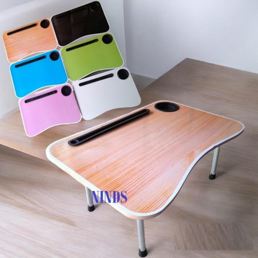 

MEJA LAPTOP / MEJA BELAJAR LIPAT LAPTOP DAN TEMPAT GELAS POLOS / TANPA MOTIF