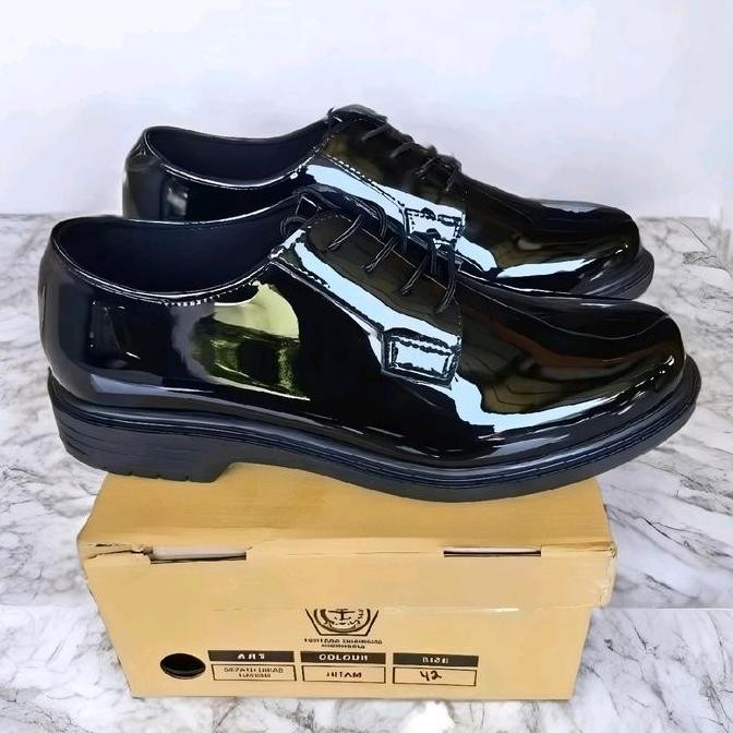 Sepatu PDH Kilap Jatah Mabes TNI AD 2023 Kulit Asli Original