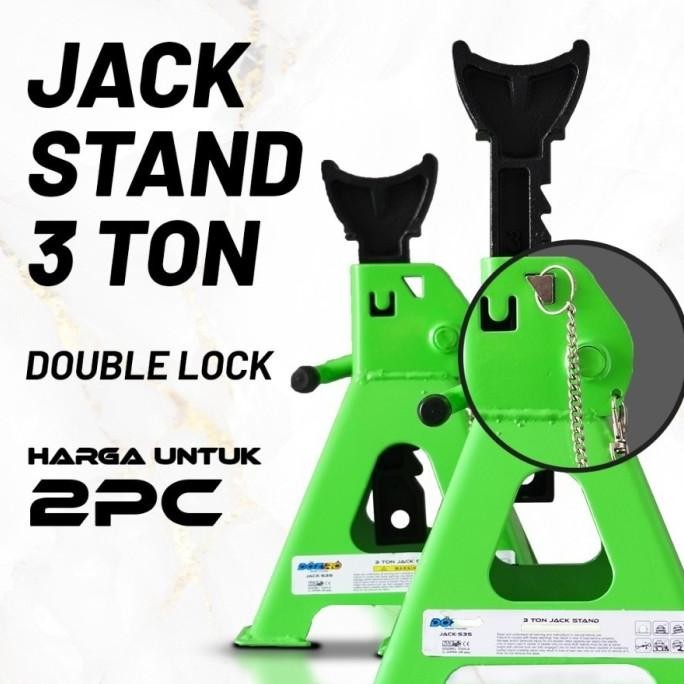 Murah Jackstand 3 Ton Set 2Pcs Tahanan Mobil Dongkrak 3Ton Jack Stand