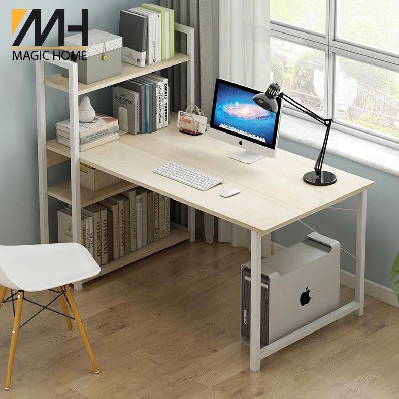 

MAGICHOME MEJA KOMPUTER MEJA KANTOR MEJA BELAJAR MEJA PANJANG + RAK