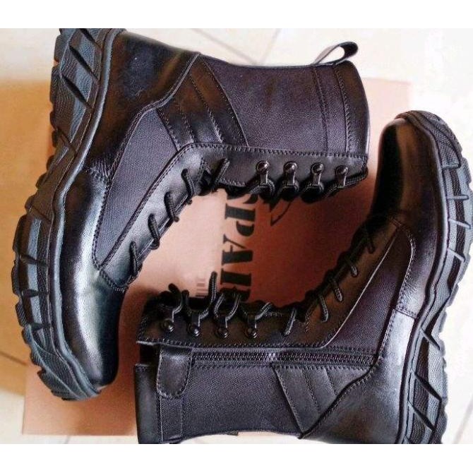 Sepatu PDL Jatah TNI POLRI TERBARU Arboo BOA Kulit Sapi Asli Outdoor