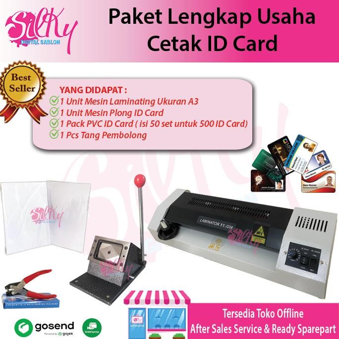 

Paket Cetak ID CARD | Paket Usaha Cetak PVC ID Card Mesin Laminating / Alat Potong / Plong ID