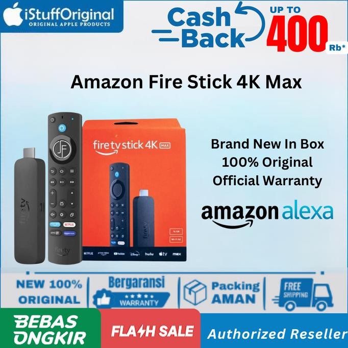 Amazon TV Fire Stick 4K Max HD Wifi 6 With Alexa Resmi