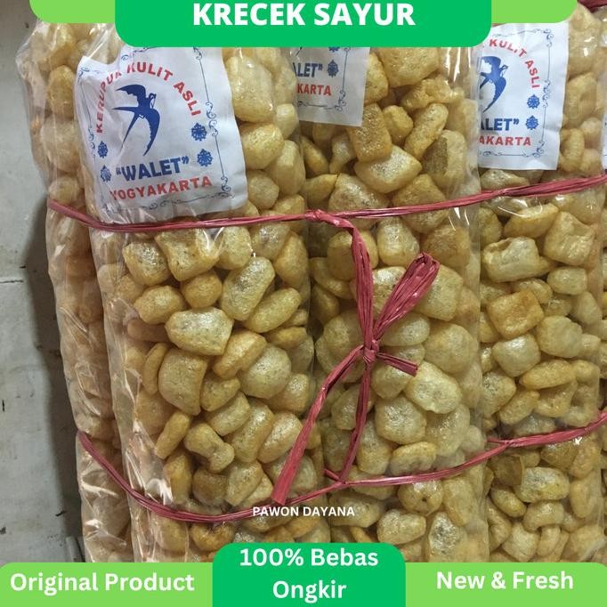 

Murah Kerupuk Kulit Sayur / Krecek Sayur 500Gram