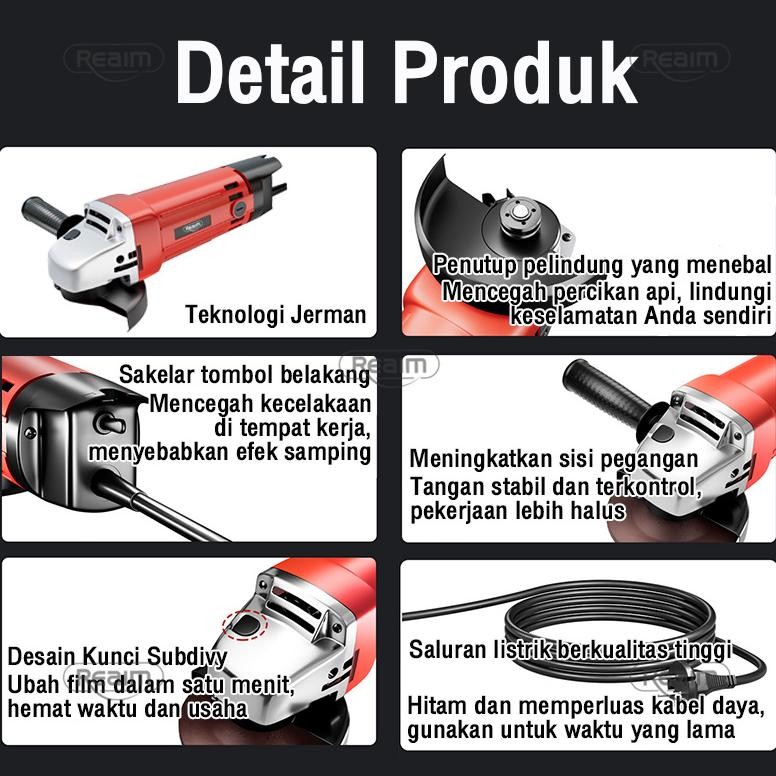 Reaim Mesin Gerinda berkualitas Grinda Tangan, Poles, Piringan Amplas, Amplas Gerinda Tangan Murah