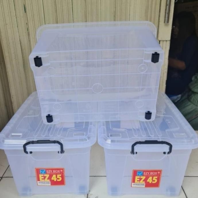 EZY : EZY 45 BOX CONTAINER SERBA GUNA BENING TRANSPARAN EZ 45 LITER