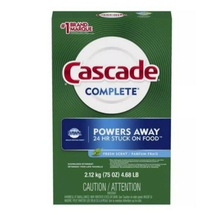 Grosir Cascade Complete Dishwasher Detergent Powder Powers Away 2.12Kg