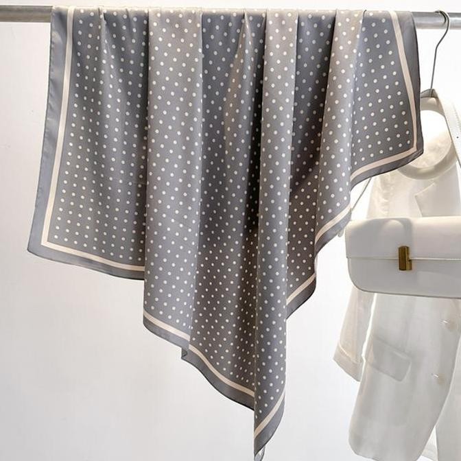 Grosir Scarf "Efie" 90 X 90 Bahan Sutra Imitasi High Grade, Scarf Mewah