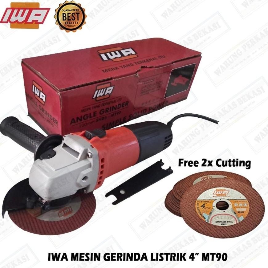 MT90 Mesin Gerinda Tangan Maktec Makita 4" Angle Grinder MT 90