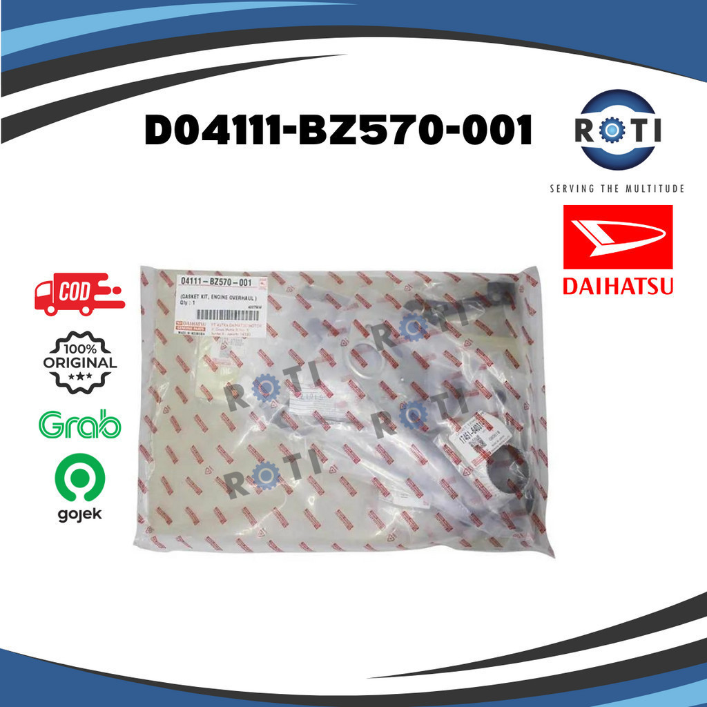 DAIHATSU GASKET KIT ENGINE OVERHAUL XENIA 13 D04111-BZ570-001 GENUINE
