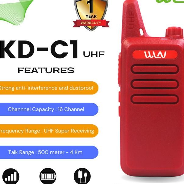 Wln Winlan Ht Atuan Walie Talie Dc1 Uhf Tanpa Detop