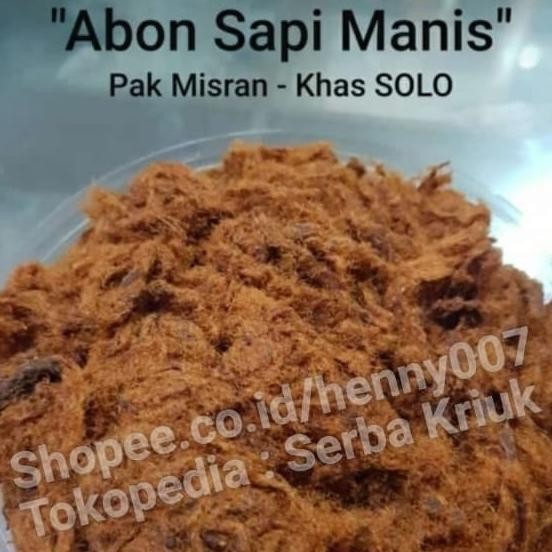 

Grosir Abon Sapi - Manis (Pak Misran Solo) 250Gr - Kemasan Plastik