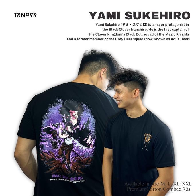 Sale Kaos Hitam Reguler Fit - Black Clover Yami