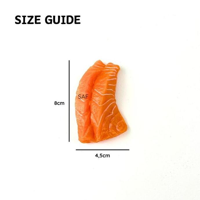 

Sashimi Ikan Salmon Suhi Artificial Palsu - Fake Sashimi Props Foto Produk Makanan