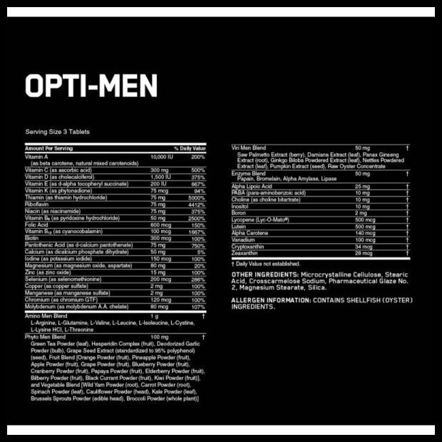 Terlaris On Opti-Men On Optimen Multivitamin Baru Segel Original Free Sample Good Quality
