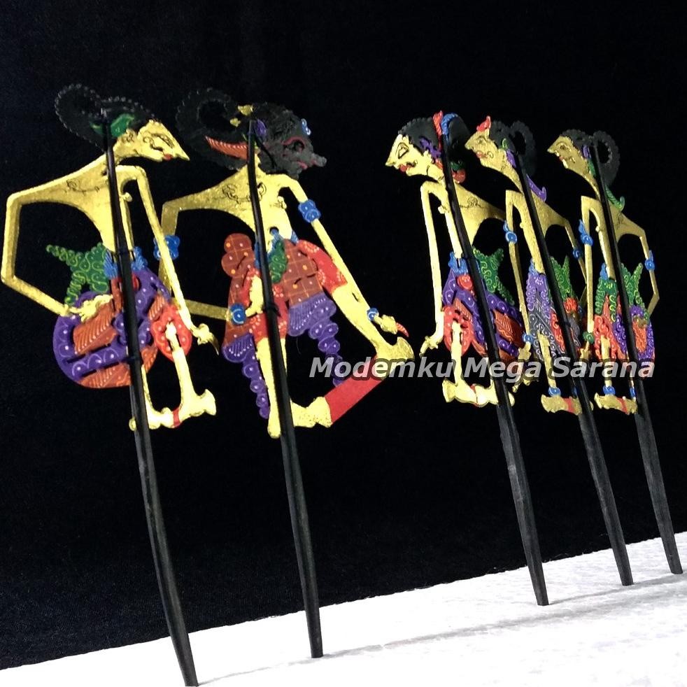 

Eh76 Souvenir Pembatas Buku Miniatur Wayang Kulit Pendawa Lima Sunduk 10Cm