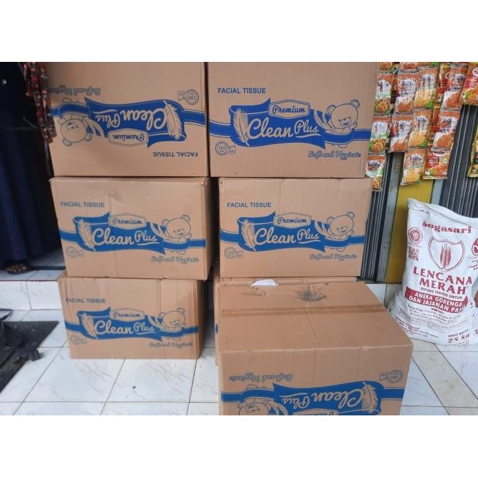 Promo Tissue Clean Plus 180 2 Ply 1 Karton