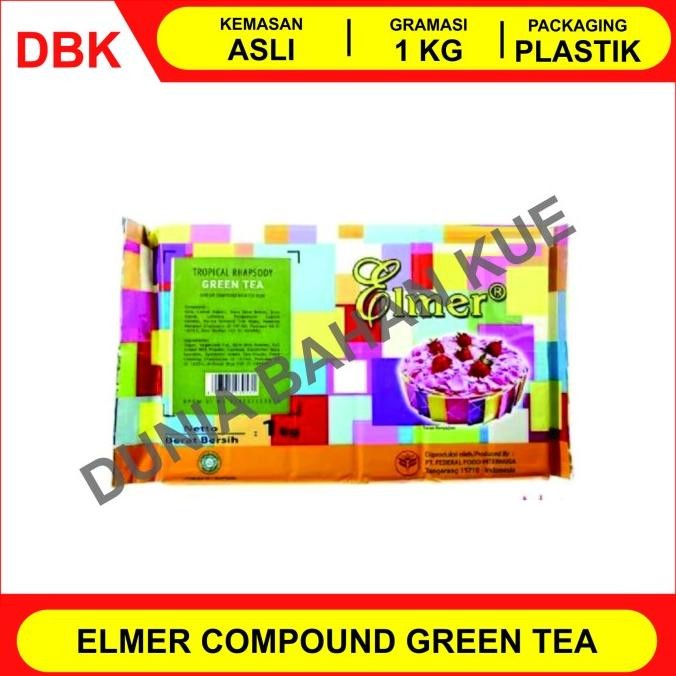

ELMER COKLAT BATANG / CHOCOLATE COMPOUND 1 KG - GREEN TEA liquid