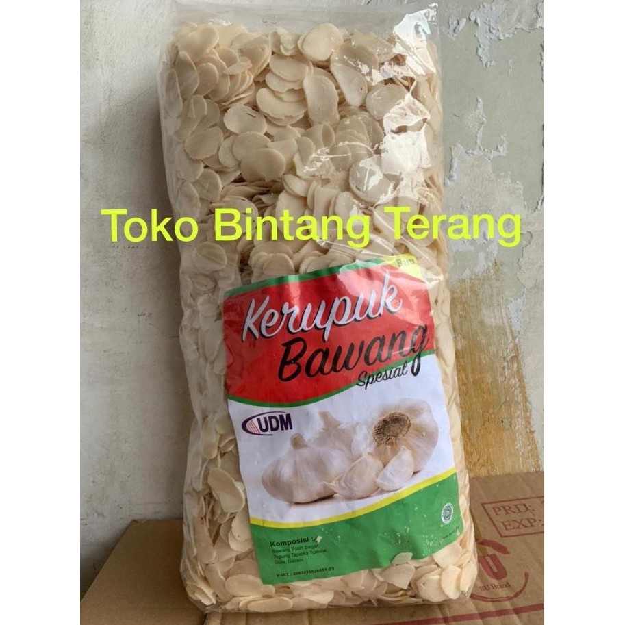 

Grosir Kerupuk / Krupuk Bawang Putih Spesial Udm 1 Bal Ball 5 Kg Dus Karton