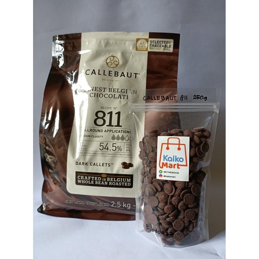 

Callebaut Dark Chocolate 811 - Cokelat Repack 500g liquid