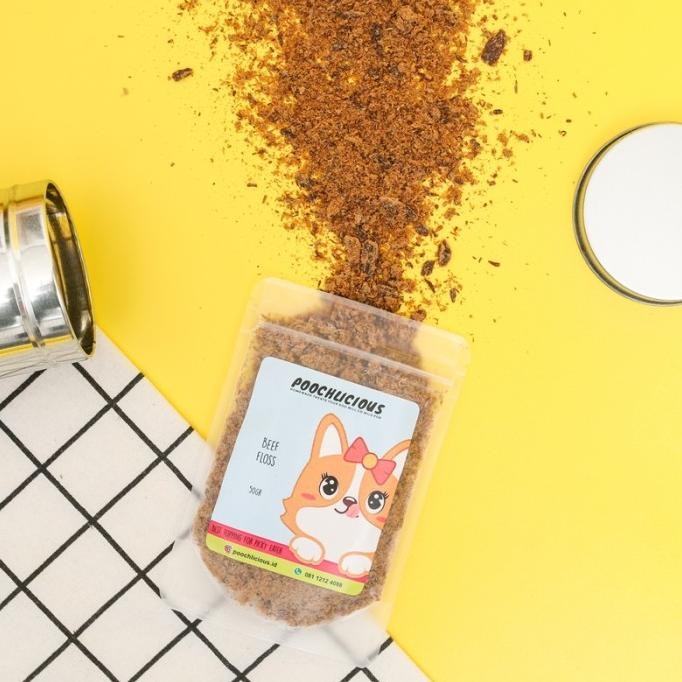 

Baru Poochlicious Meat Floss Powder / Abon untuk Anjing ( 100% Real Meat / Abon untuk Picky Eater )