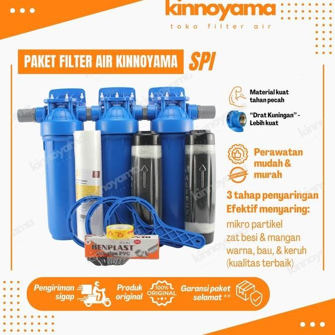 Saringan air kuning berbesi / fiter air sumur bor / filter air lengkap siap pakai PAS