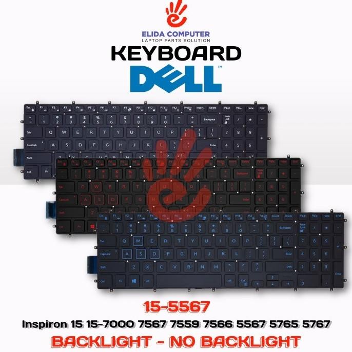 Keyboard Dell G3 15 3579 3590 3779 G5 15 5587 5590 G7 15 7588 7790 New Stok