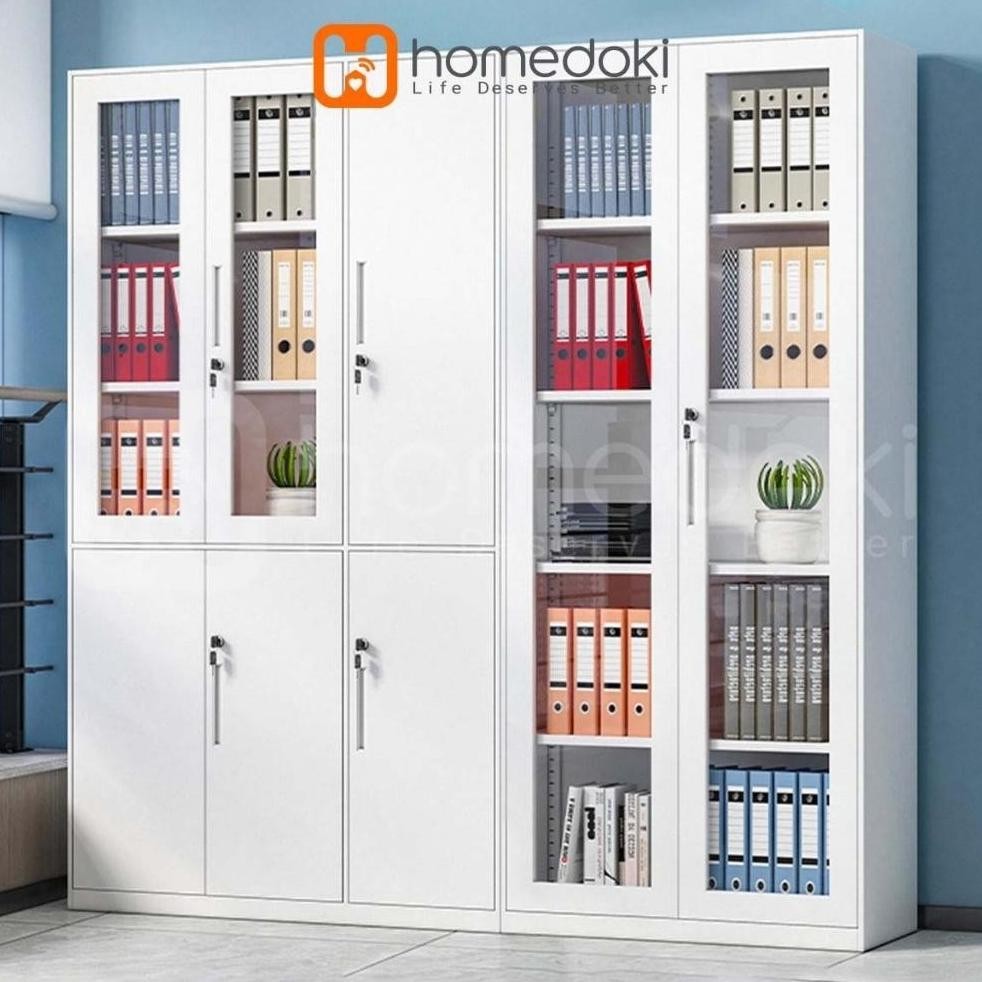 Lemari Arsip Besi / Lemari Arsip Sekolah / Lemari Arsip Kantor / Lemari arsip besi kaca