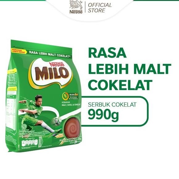 

Milo Activ-Go Rasa Cokelat Malt Kemasan Pouch 1Kg Best Seller