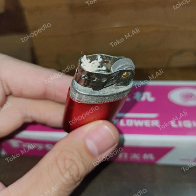 Korek Api Sumbu Minyak Tanah Antik Jadul Sunflower T459 Warna