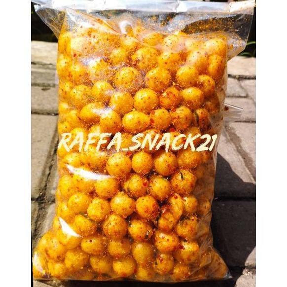 

HJ cimol kering-endog lewo 1000gr(1kg) - rasa pedas dan original gurih renyah kriuk - emplod lewo bulat - snack khas lewo garut