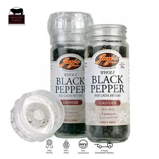 

Siap Kirim JAY'S BLACKPEPPER GRINDER 50GR