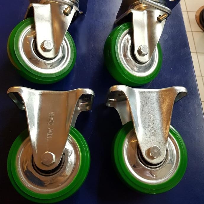 Roda Troli Pu osaka 5" Rem/Mati