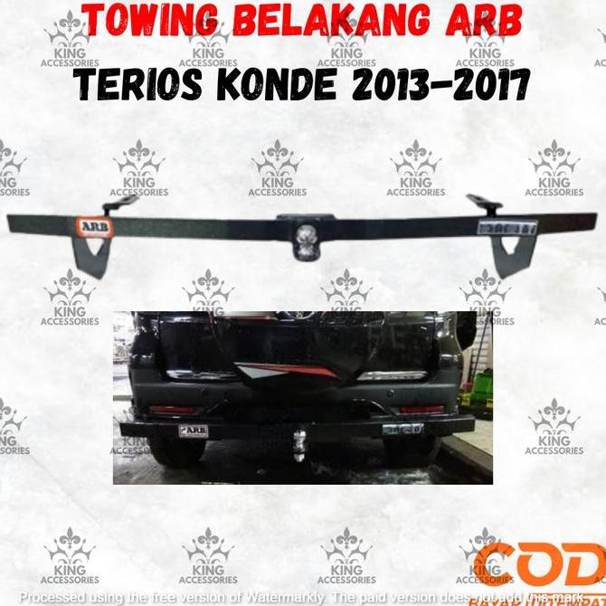 Tanduk Towing Depan Dan Belakang Besi Bar Pelindung Bemper Mobil Terios Konde 2013-2017