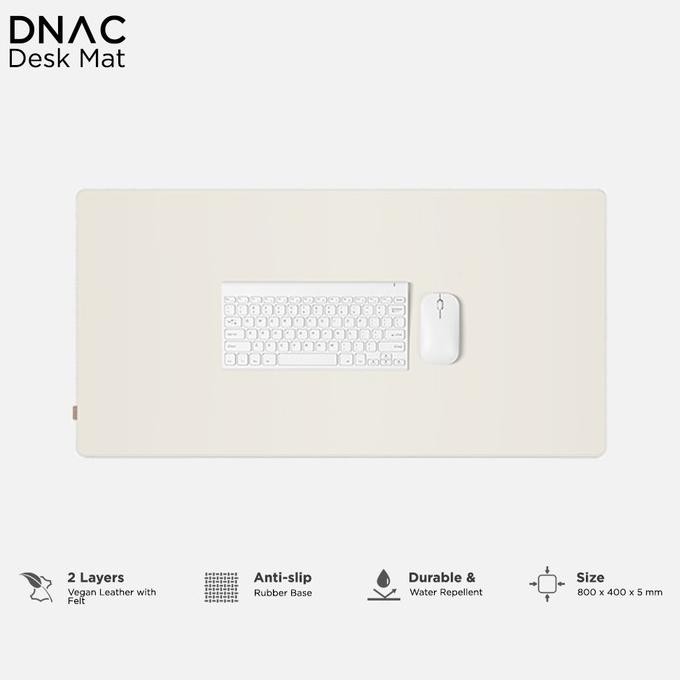 Ready Desk mat DNAC - Minimalistic Desk mat Mousepad Leather from DNAC Gray