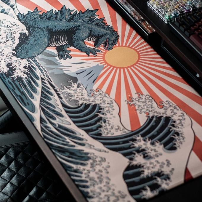 Ready MousePad Kaiju Japanase Deskmat Jepang Mouse Pad Japan Waterproof XXL