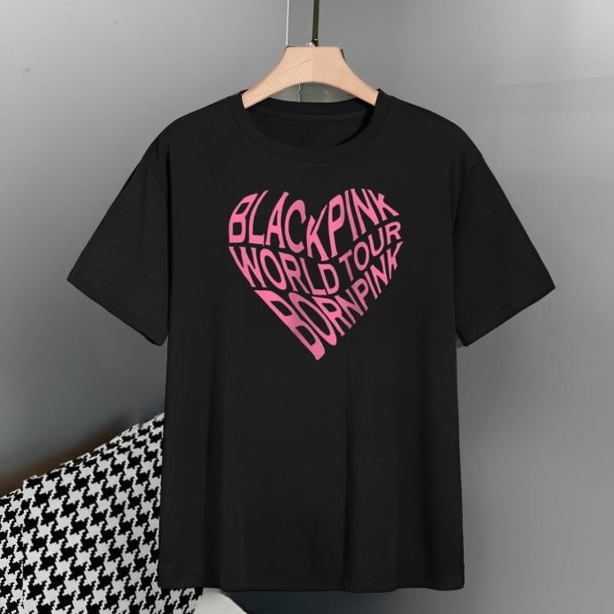 new kaos premium wanita ks545 size s m l xl 2xl 3xl 4xl 5xl- blackpink