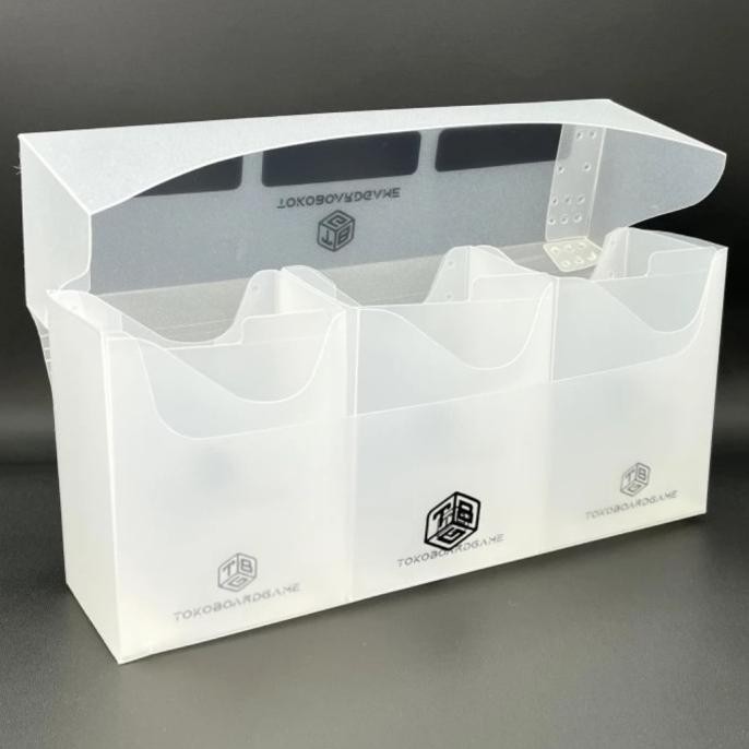 Promo Tbg Triple Deck Holder 240+ Board Game Deck Box - Card Game Organizer Tcg Mtg Pokemon